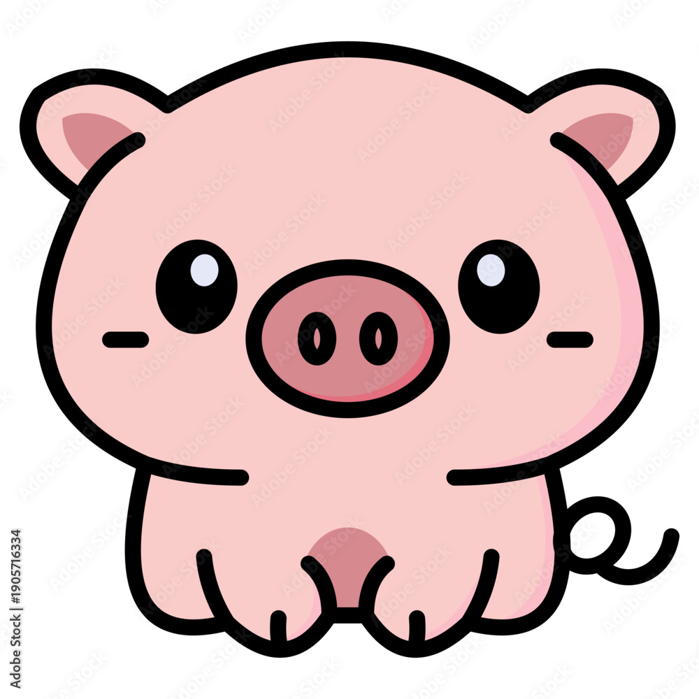 Fototapeta premium Cartoon Pig