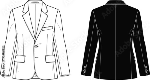 Black Silhouette Illustration Set of Diverse Fashion and Lifestyle Icons Featuring Hoodies T-Shirts Sneakers Backpacks and Formal Apparel for Retail and Web Design