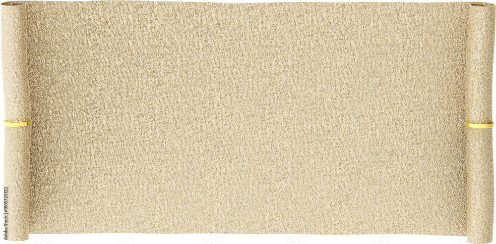 Fototapeta premium Blank Scroll with Gold Ties Background