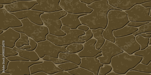 Brown cracked earth texture