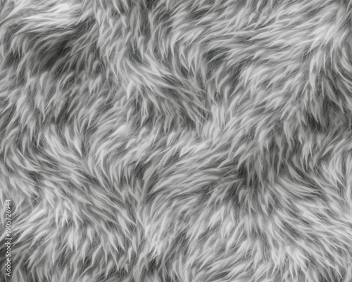Gray fur texture white black