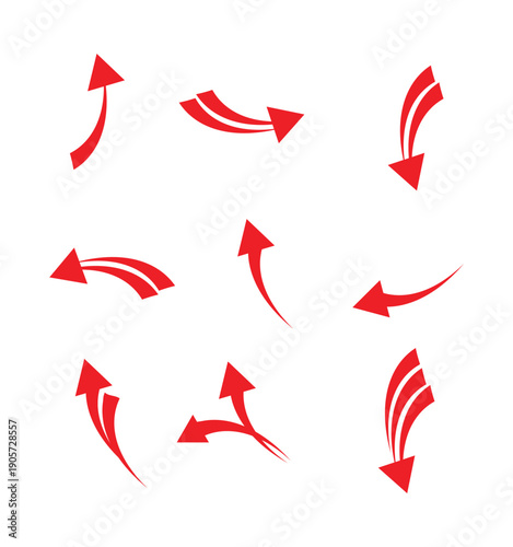 Modern Vector Arrow Set Minimalist Directional Icons for UI Design