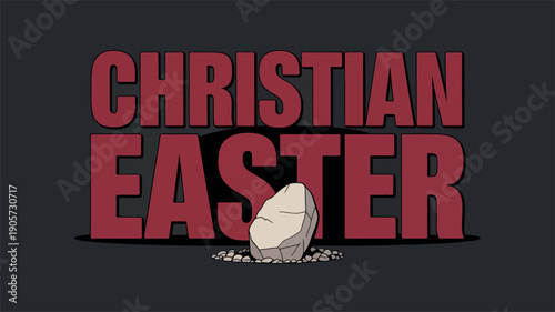 Christian Easter Resurrection Stone Religious Holiday Celebration