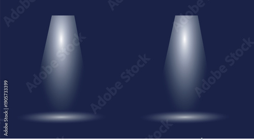 Minimal Stage Lighting Background with Dual Spotlights