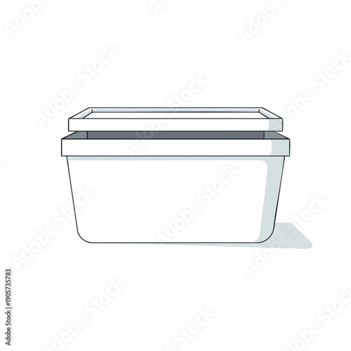 Minimalist Food Storage Container with Lid for Kitchen and Pantry Organization