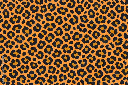 leopard print pattern with black and tan spots on a light tan background