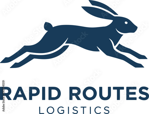 The Lean Rabbit Logo or icon Adobe Illustrator Artwork