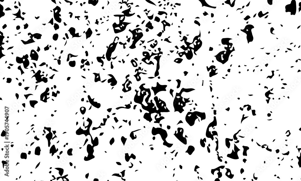 Fototapeta premium Grunge black ink splat background with a splatter texture and floral design elements featuring a spray paint border and artistic silhouette stain illustration