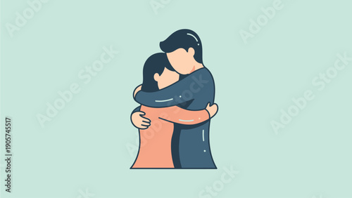 Couple Embracing in Love