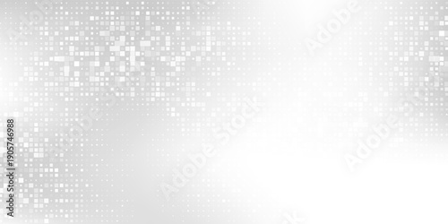 Modern transparant silver dot abstract foil background with metal mirror texture. Chrome gradient surface with light art simple