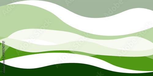 Modern green wave background  Vector green line background curve element with white space for text and message abstract simple
