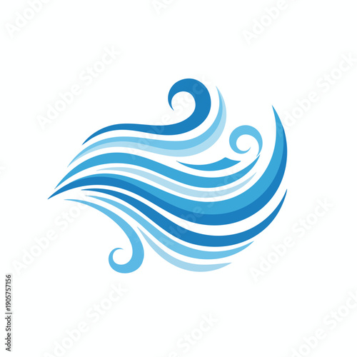 Elegant Abstract Wave Design for Creative and Marketing Projects