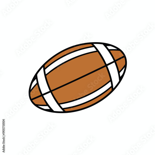 Vintage American Football Illustration for Sports and Recreation Themes