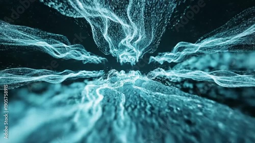 Abstract Data Stream Visualization - A Journey Through Digital Space.