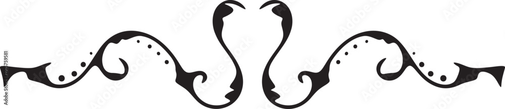 Naklejka premium Hand drawn ornament arrow shape element