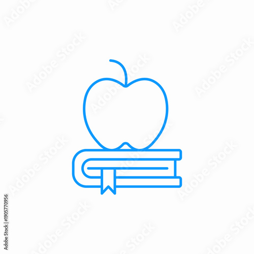 apple book education icon sign vector