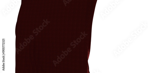 Close up of maroon fabric w...