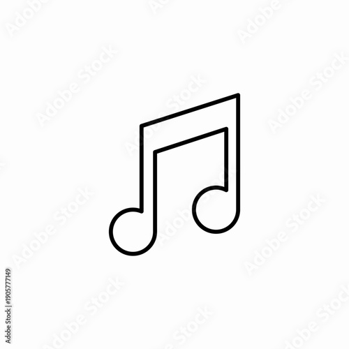 double musical note icon sign vector