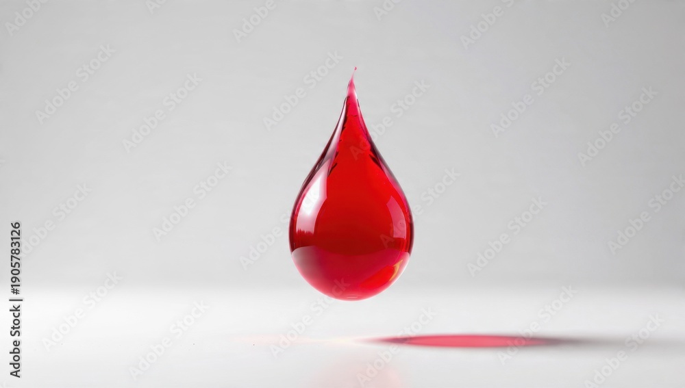 Obraz premium Single Red Blood Drop