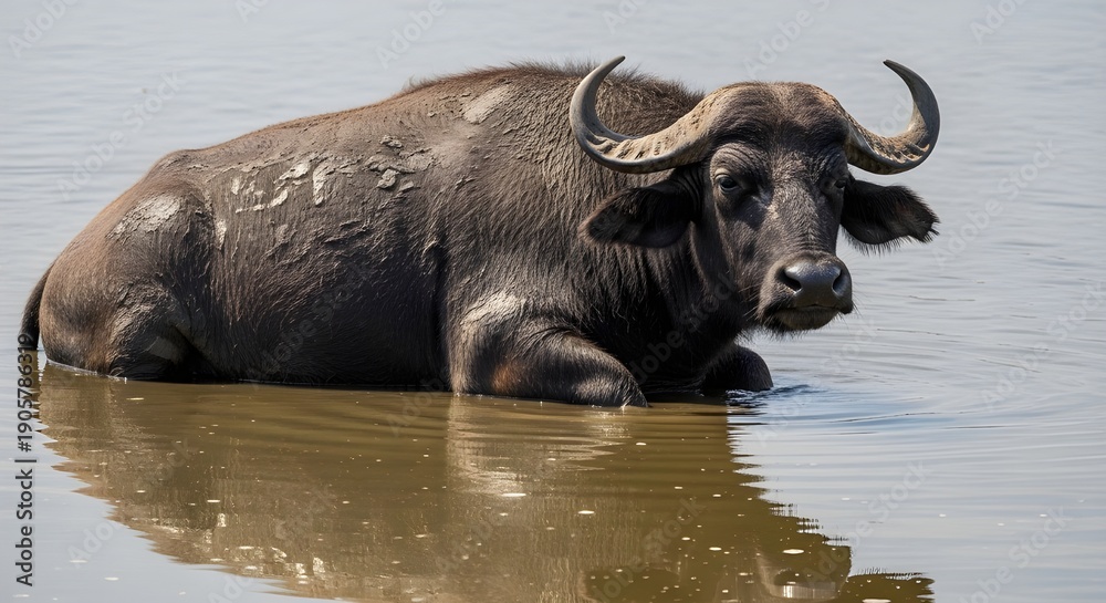 Obraz premium buffalo in water
