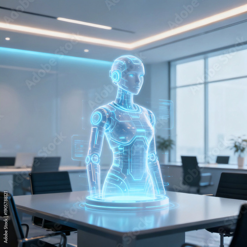 3D Hologram Robot Interface Transforming Workplace Productivity