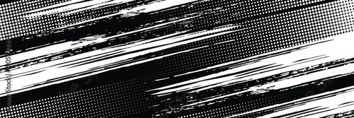 Vector striped pattern, grunge stripe seamless background, black and white brush strokes. grungy stripes. EPS 10