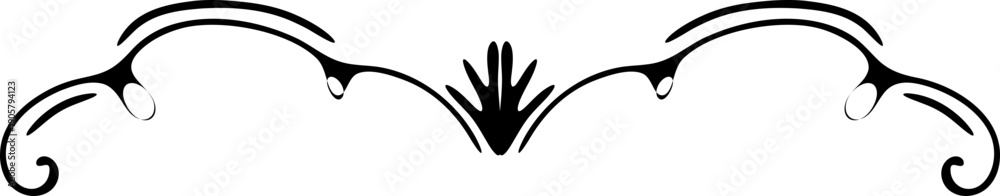 Obraz premium Hand drawn ornament arrow shape element