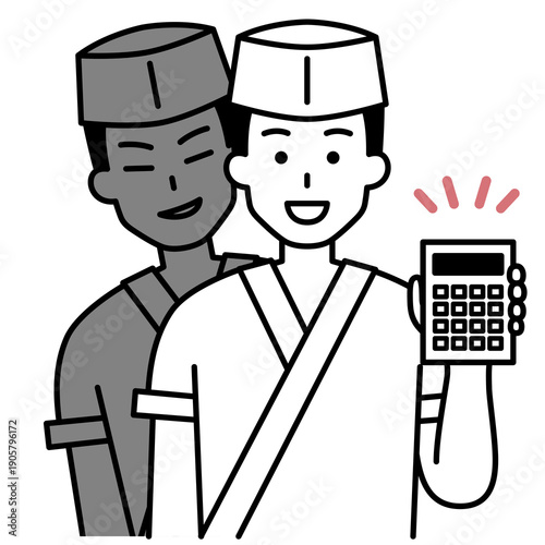 ぼったくりをする和食屋の男性店員