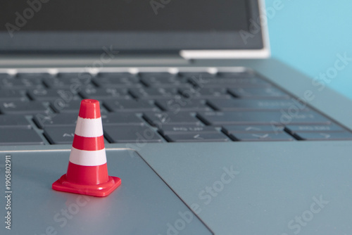 Photography warning under construction , website under maintenance , troubleshooting and fix
