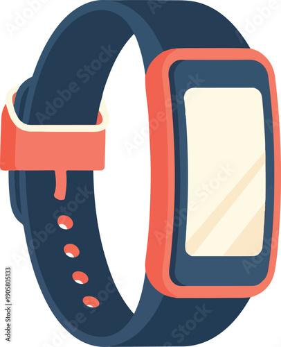 Minimalist smart watch icon for modern technology and lifestyle applications