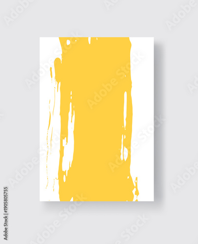 Abstract ink brush banners with grunge effect. Japanese style. Vector illustration