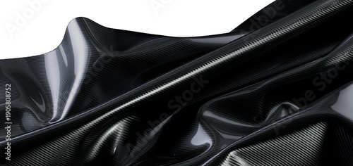 Abstract image of glossy bl...