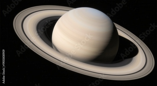 Saturn's mesmerizing rings deep space