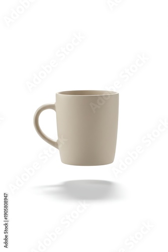 white cup isolated on white