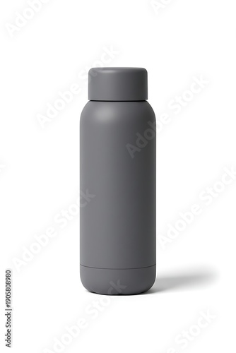 black water bottle isolated