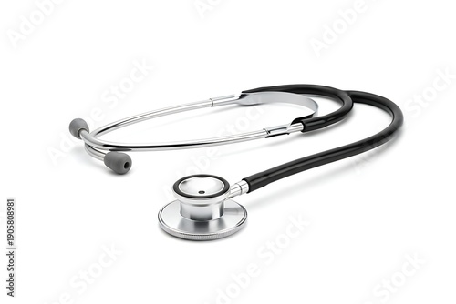 stethoscope on white background