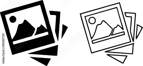 Photo Album Mountain Landscape Icon