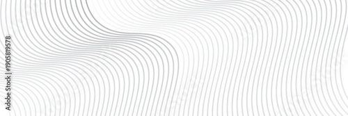 Abstract wave element for design. Digital frequency track equalizer. Stylized line art background. Vector illustration. Wave with lines created using blend tool.