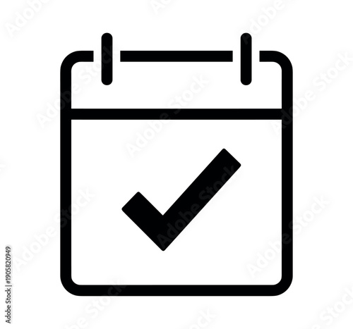 calendar line icon vector illustration for apps and websites