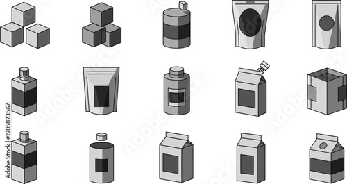 Packaging design elements for branding and marketing materials