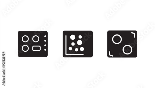 Heat Map icon set, Heat Map symbol design from Maps and locations collection. Simple element vector illustration on white background.