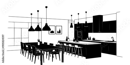 Communal Social Kitchen Event Space Icon
