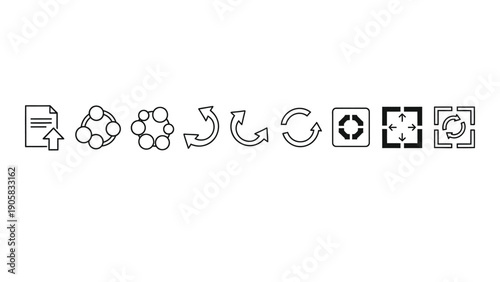 A collection of various icons representing different functions and objects Vector