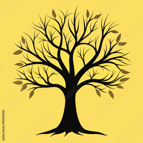 A solid bright yellow background fills the entire frame with uniform color