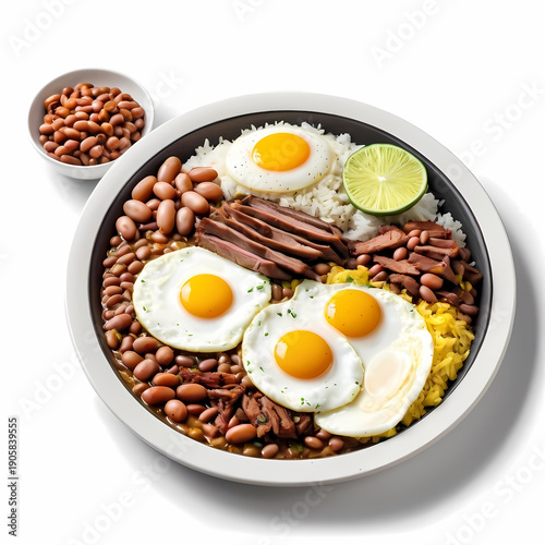 fried eggs and bacon