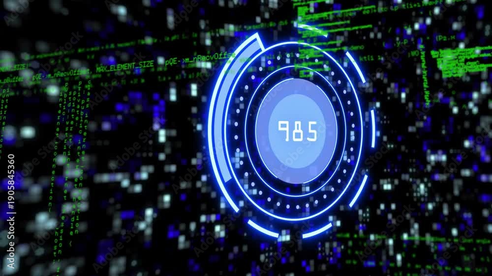 Rotating Code Case Central HUD reacting when number dropping, pulsing rotating, code ...