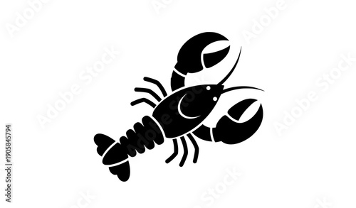 Seafood lobster pictogram vector icon