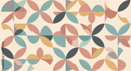 Colorful Leaf Pattern Design Elements.