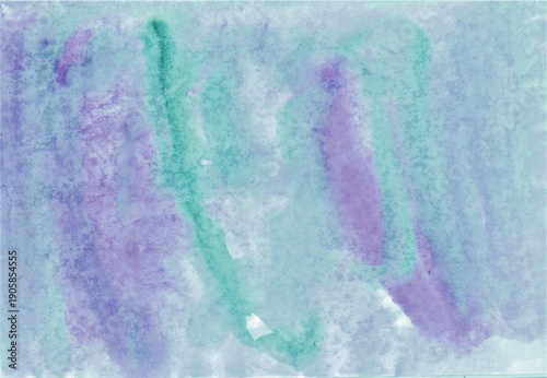 Abstract blue watercolor background. Transparent spots.
