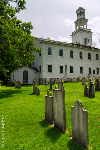 first congregational church and Bennington Centre Cemetery in Bennington Vermont